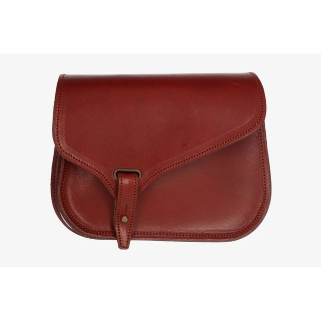 Bolso Rociero Cierre Montura Inglesa Cereza