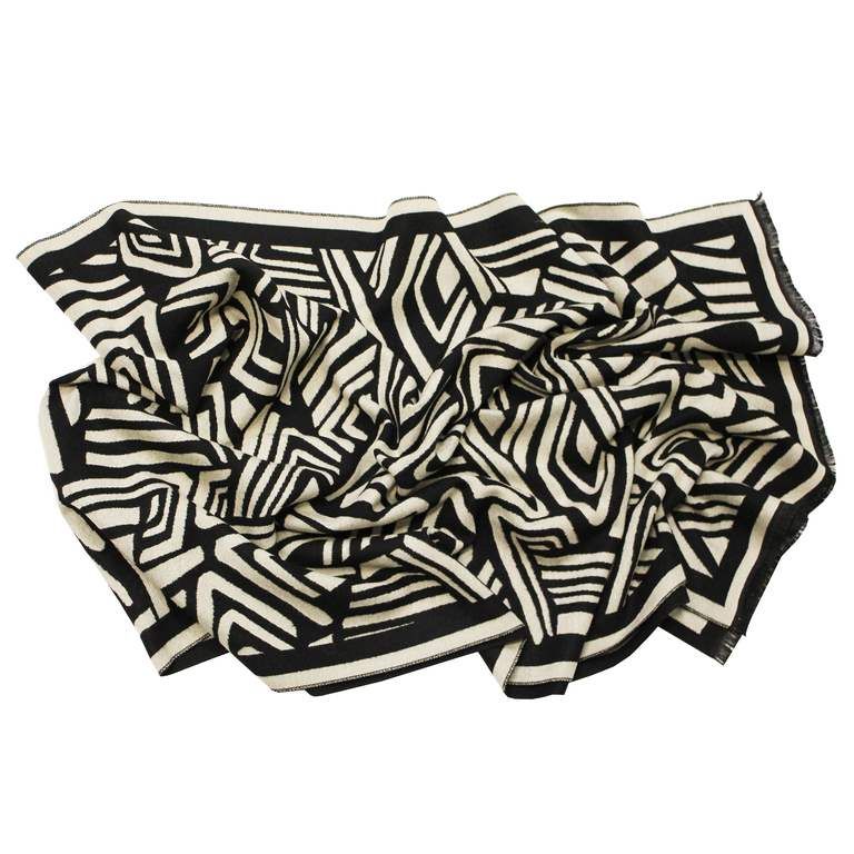 Abstract Black Scarf