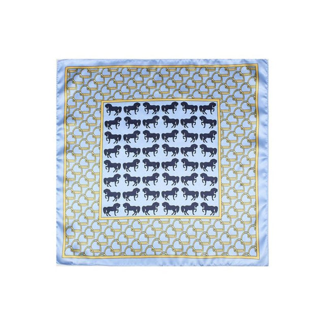 Light blue stirrups and horses handkerchief