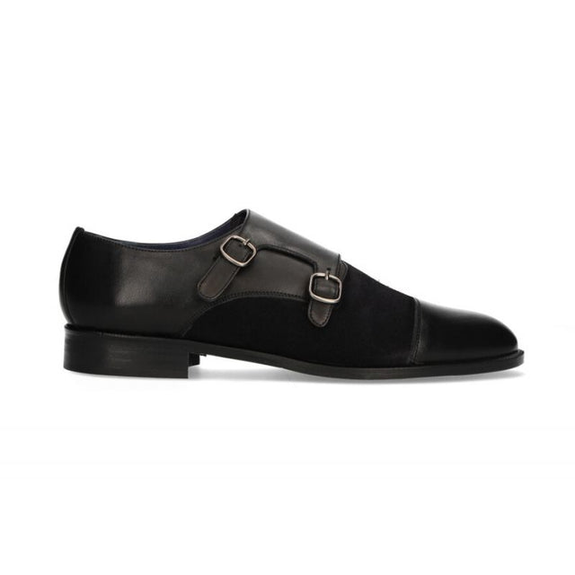 Black Double Buckle Shoe