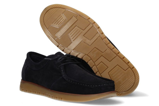 Chaussure Wallabi en daim bleu marine