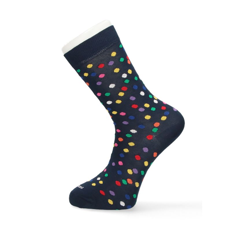 Chaussette à confettis bleu marine