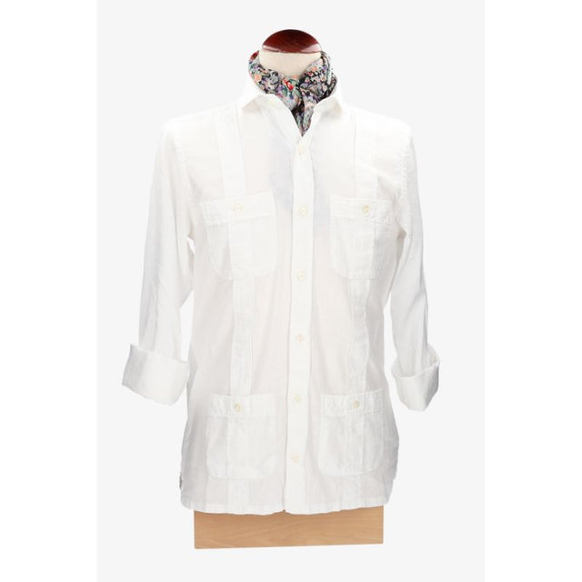 Chemise cubaine blanche