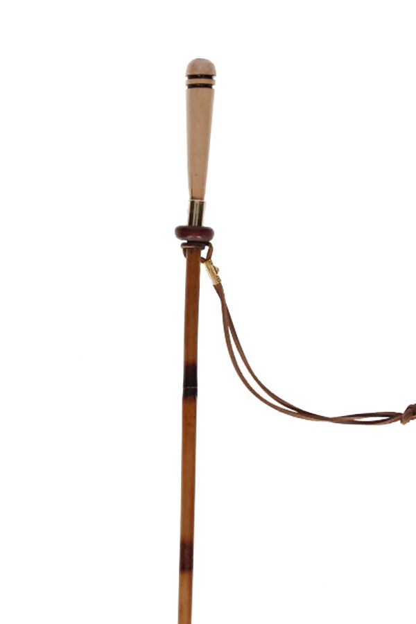 Bamboo Whip with Wooden Knob