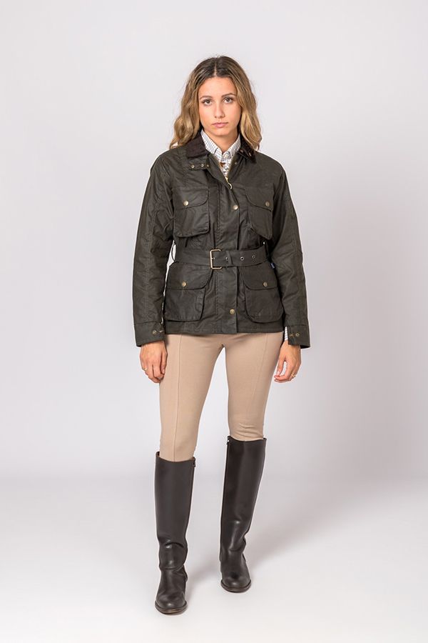 Chaqueta Encerada Pockets Verde