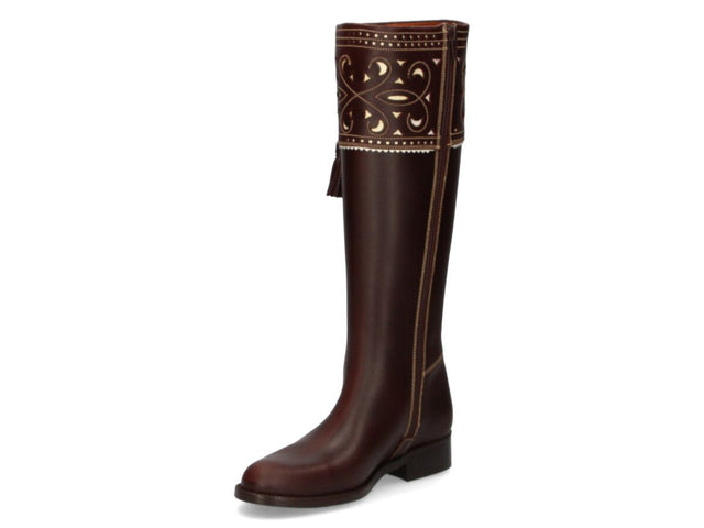 Cartujana Flat Zipper Boot Valverde del Camino