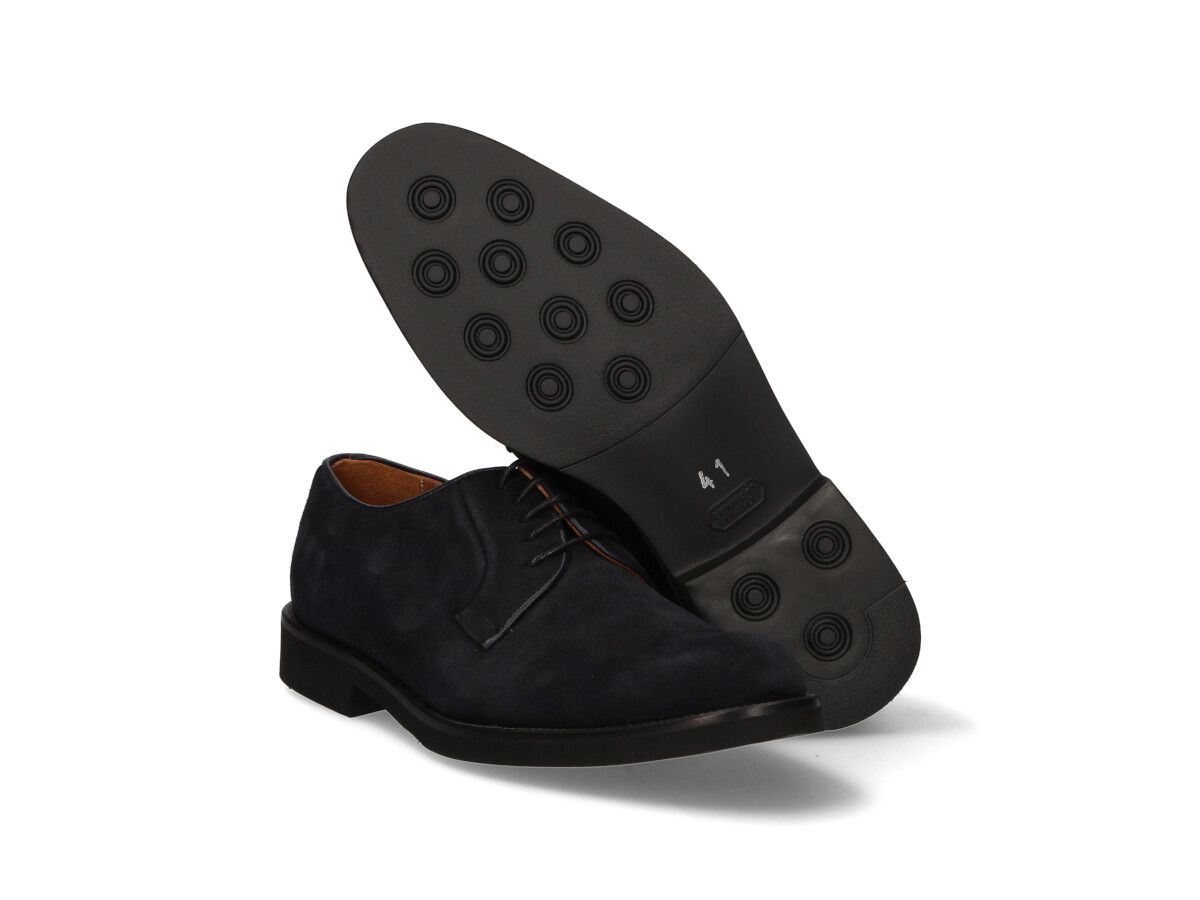 Navy Lace-Up Moccasin