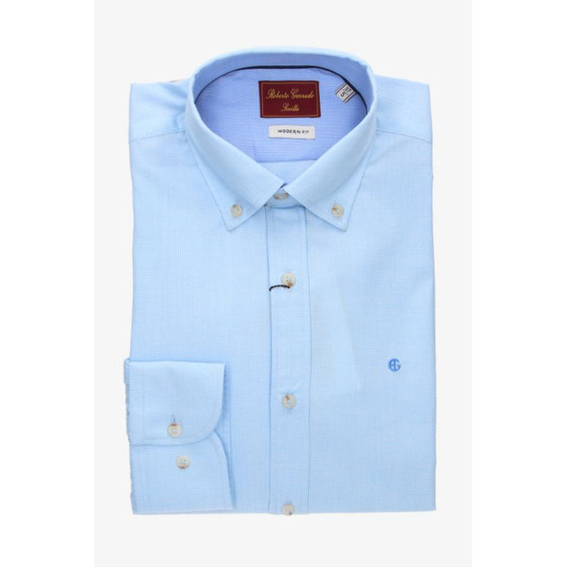 Light Blue Dotted Shirt