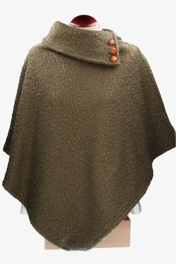 Toffee Green Poncho