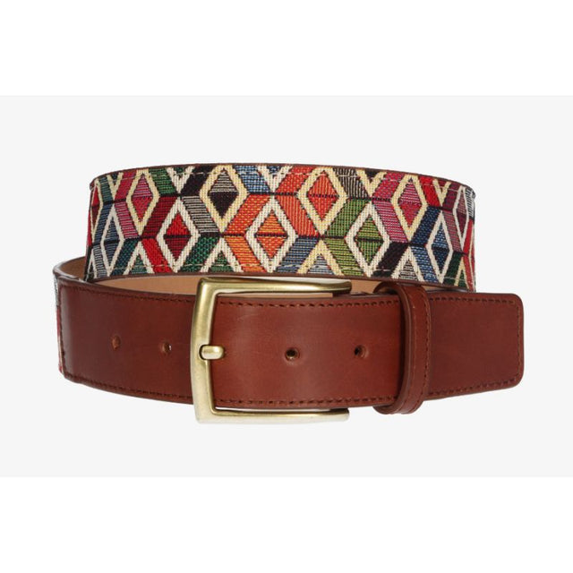 Multicolored Rhombus Ethnic Belt