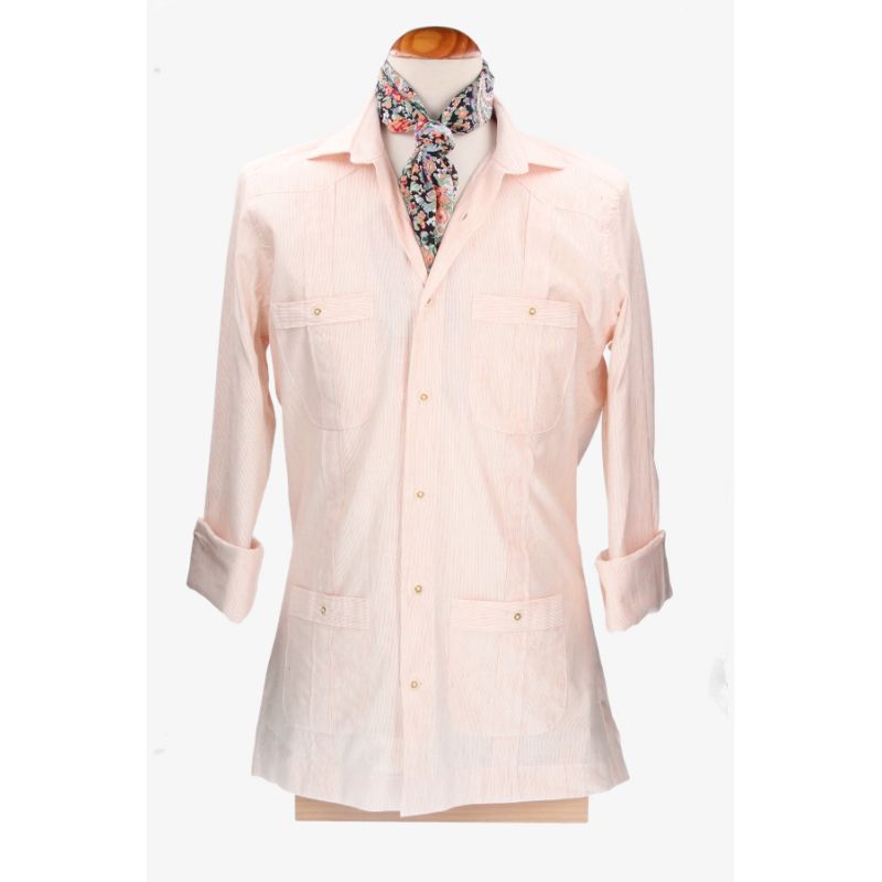 Red Striped Cuban Shirt