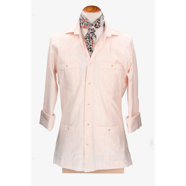 Red Striped Cuban Shirt