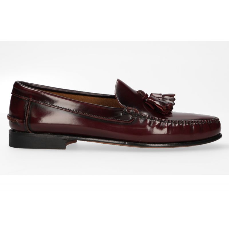 Mocasín Borlas Burdeos