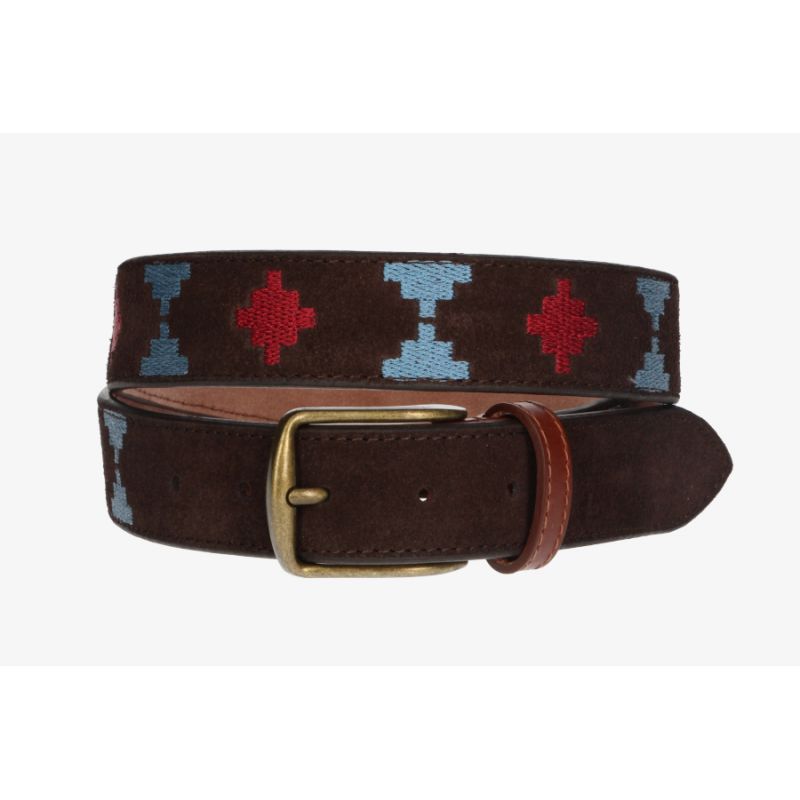 Brown Suede Ethnic Belt