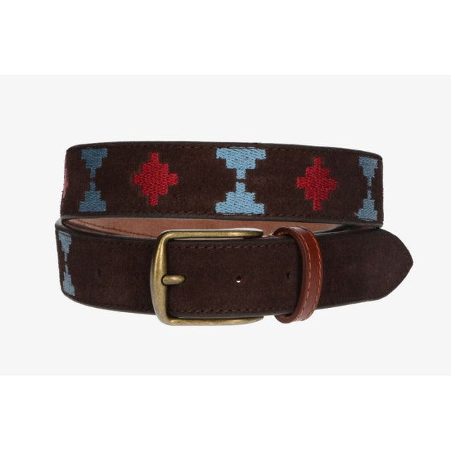 Brown Suede Ethnic Belt