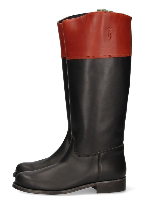 Black coachman's riding boot Valverde del Camino