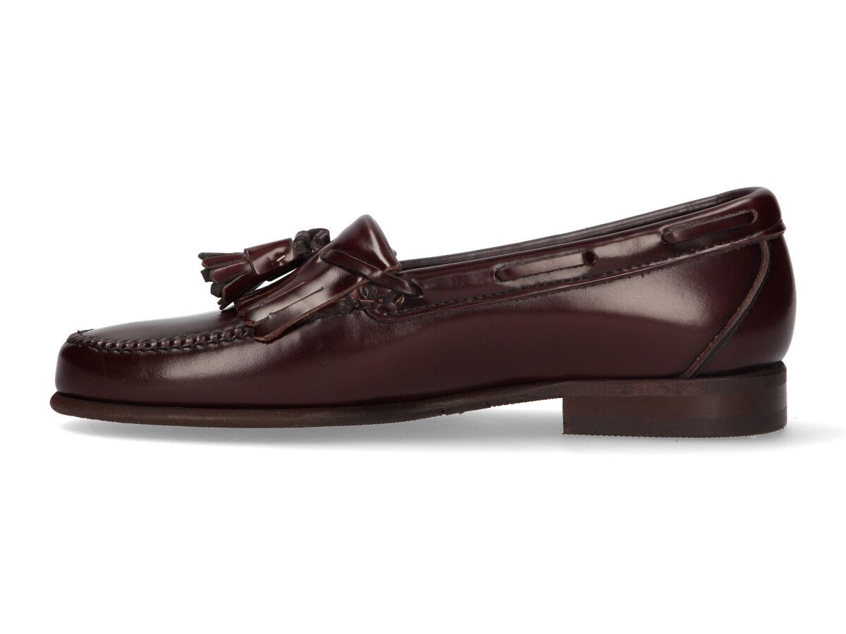 Burgundy Fringe and Tassel Loafer