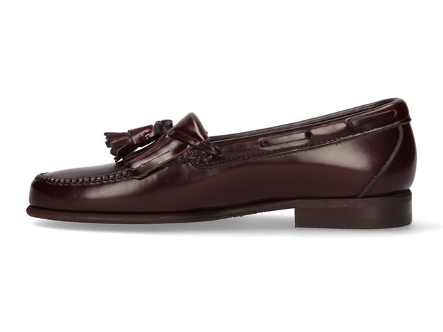 Burgundy Fringe and Tassel Loafer