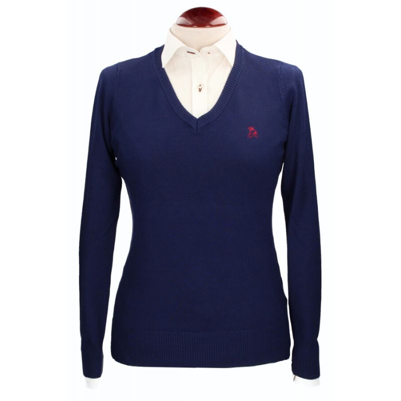 Navy V-Neck Sweater