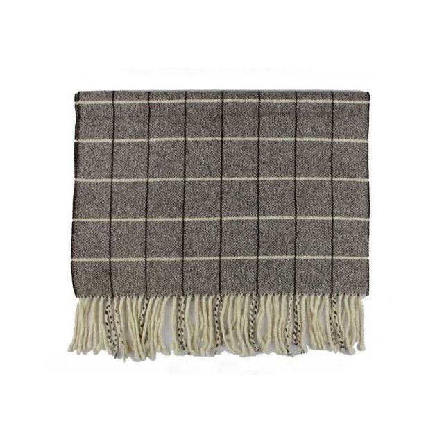 Wool Footrest Blanket Without Pocket Checkered