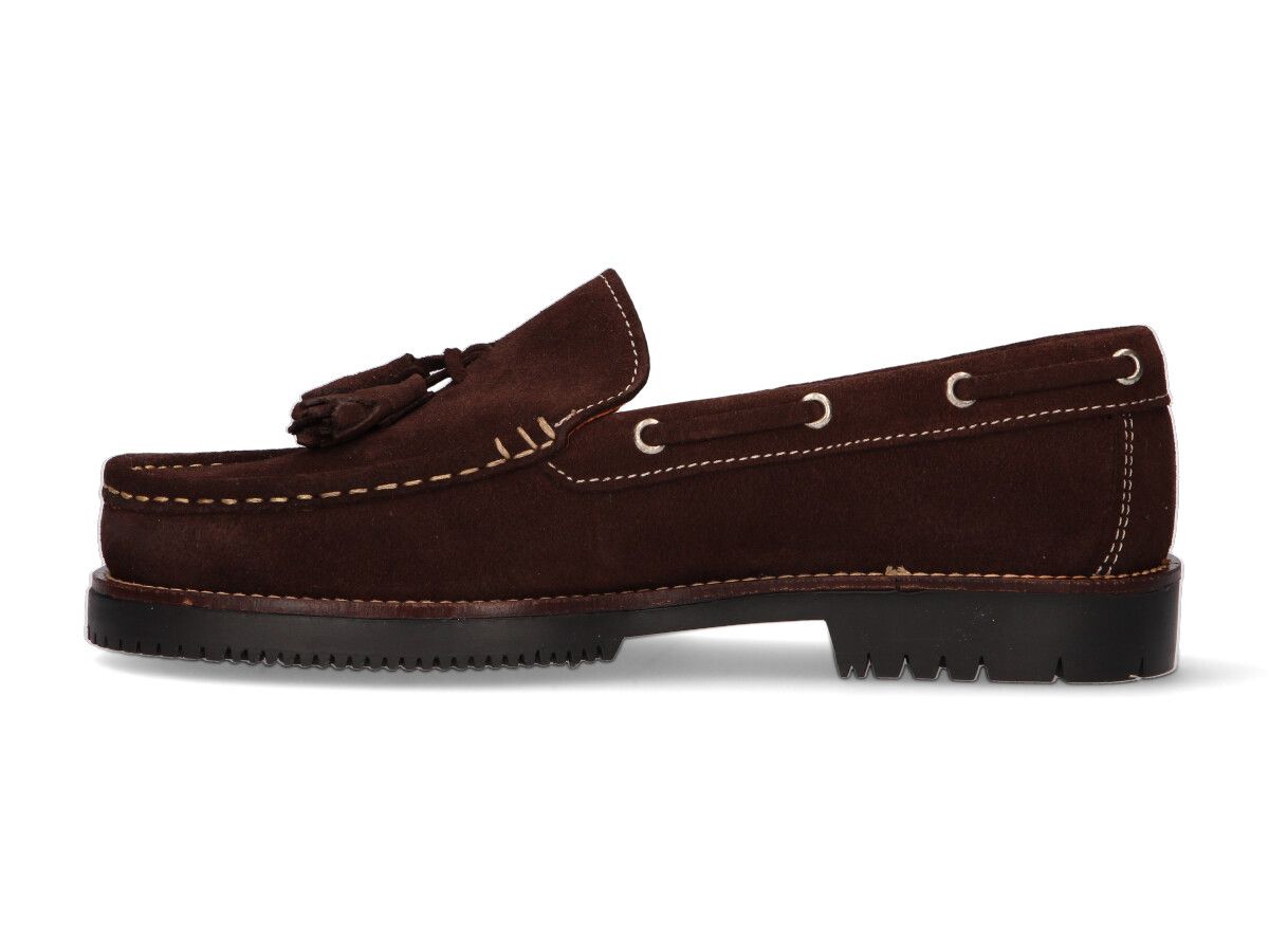Mocassins à pampilles marron