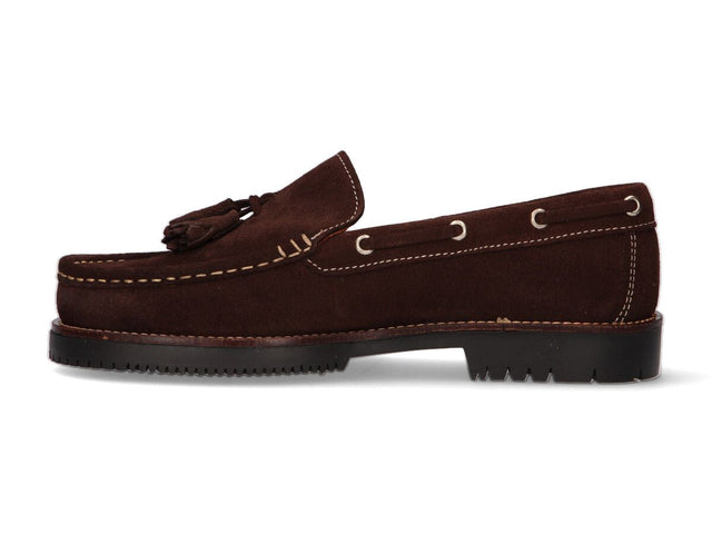 Mocassins à pampilles marron