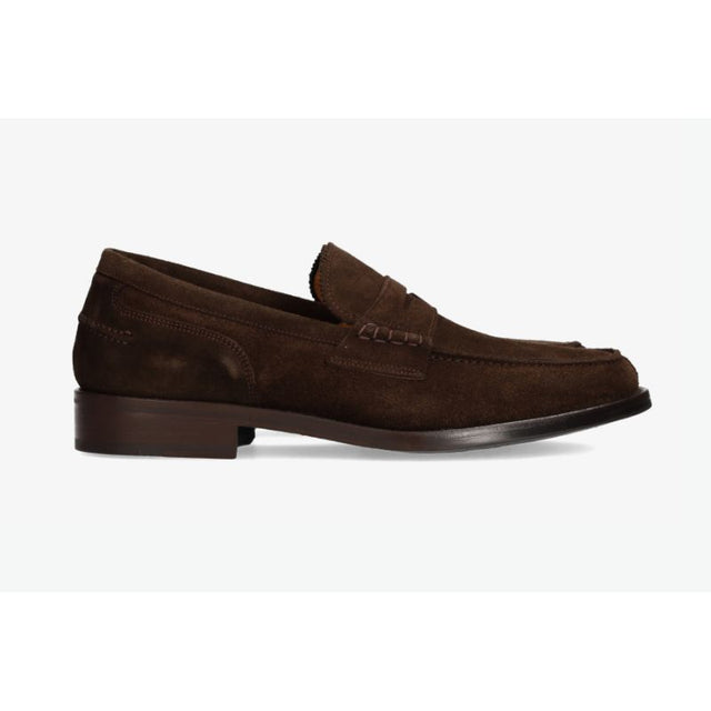 Brown nubuck loafer