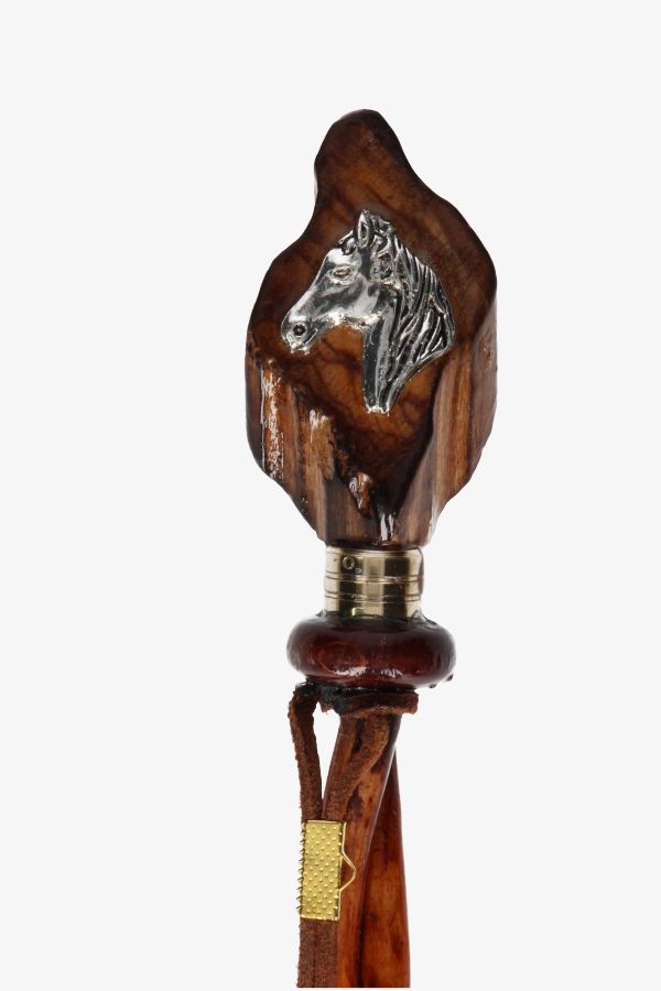 Braided Whip with Horse Handle