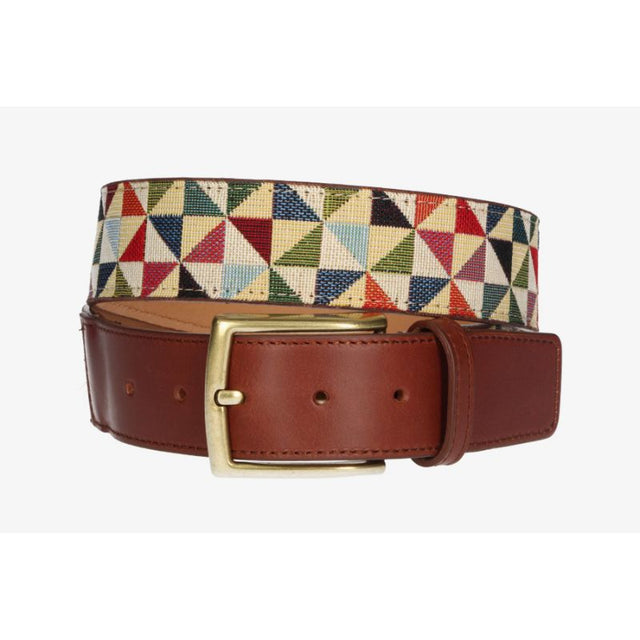 Multicolor Triangles Ethnic Belt
