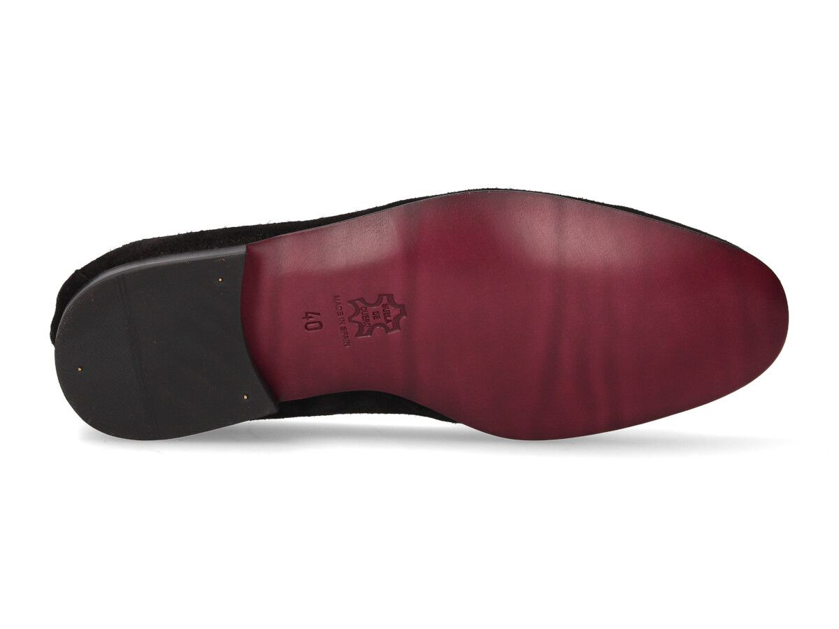 Black Suede Tassel Top