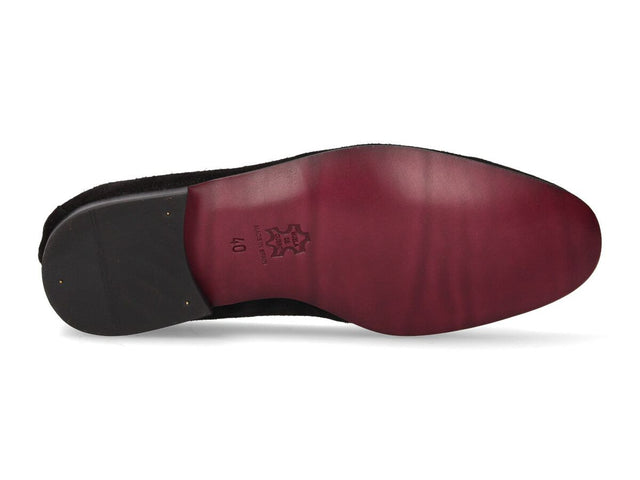 Black Suede Tassel Top