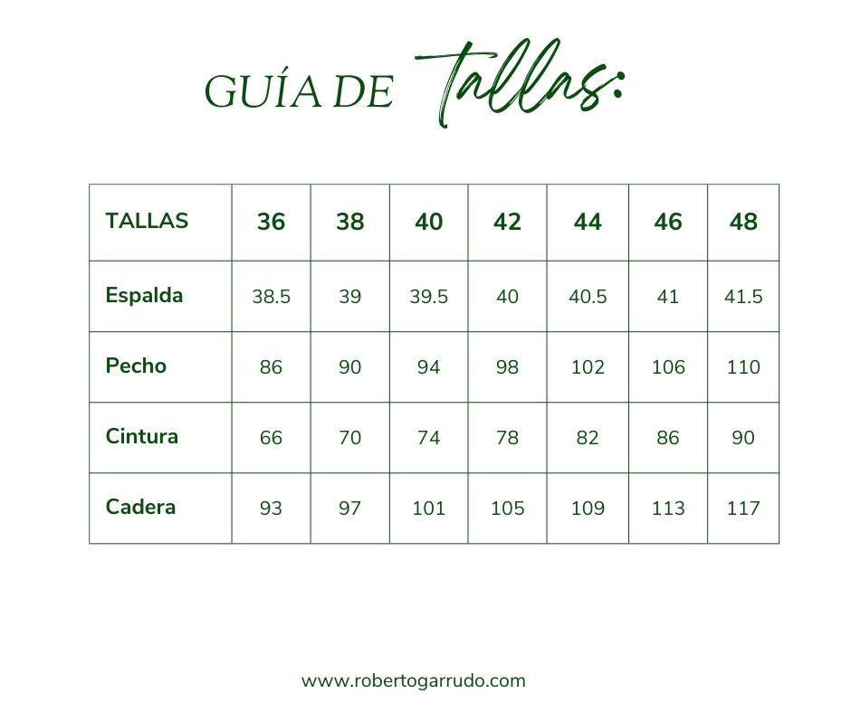 Guía de Tallas