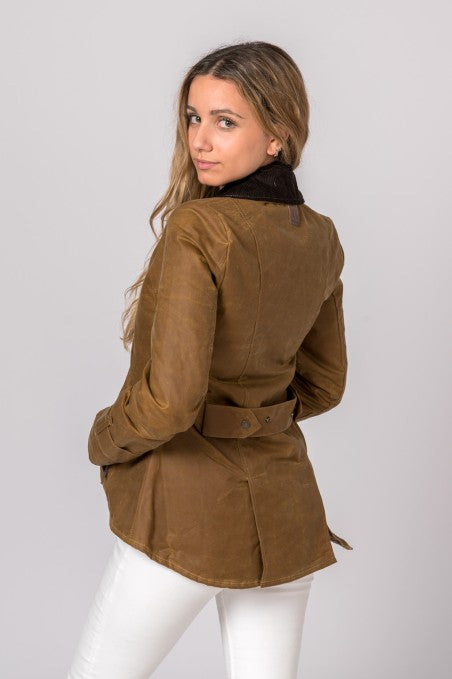 Veste cirée Camel Ambre