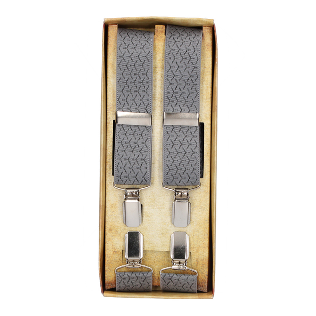 Bretelles de robe grises avec ornements de sommets