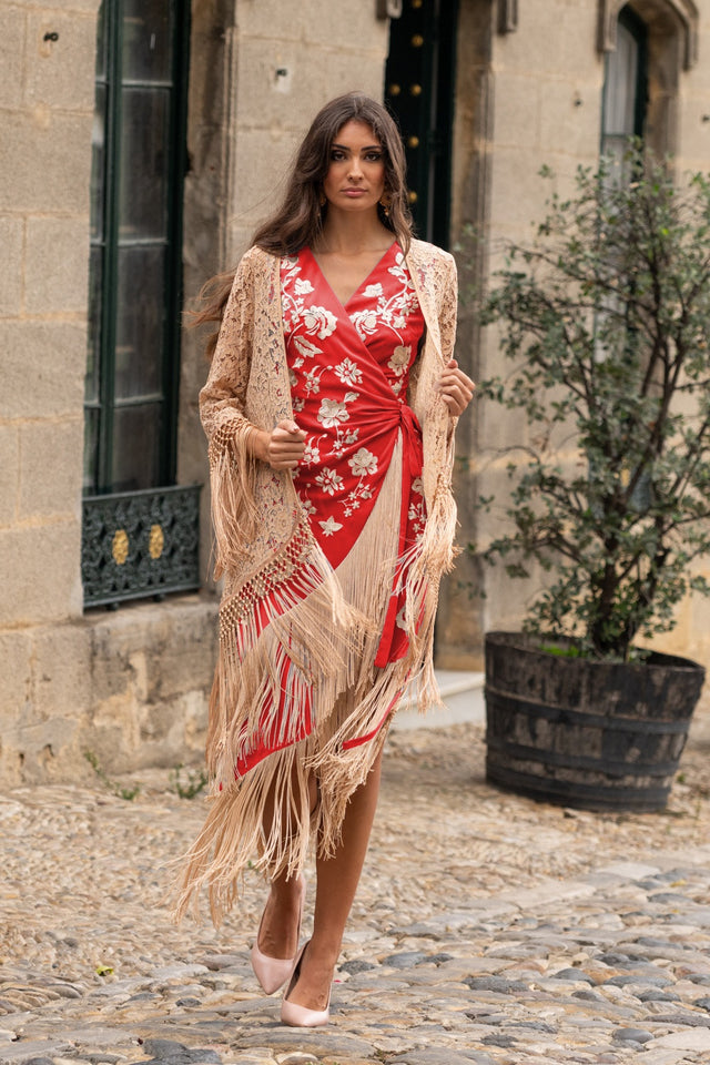 VESTIDO CORAL