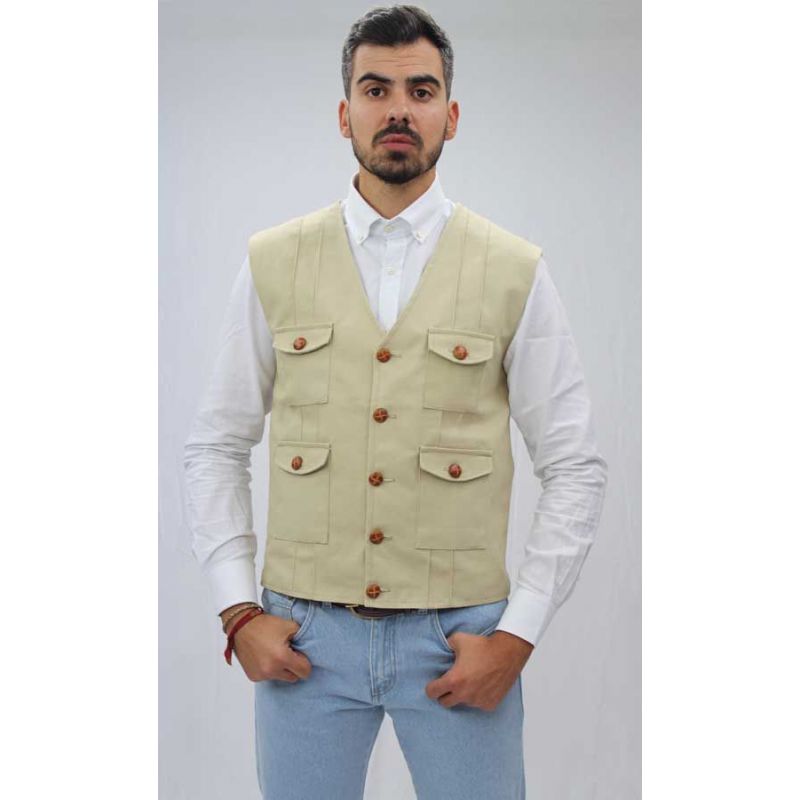Chaleco modelo Dunas beig Chaleco modelo Dunas beig