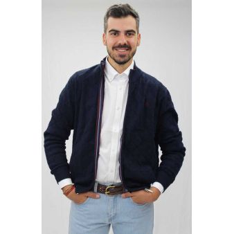Jersey cremallera marino