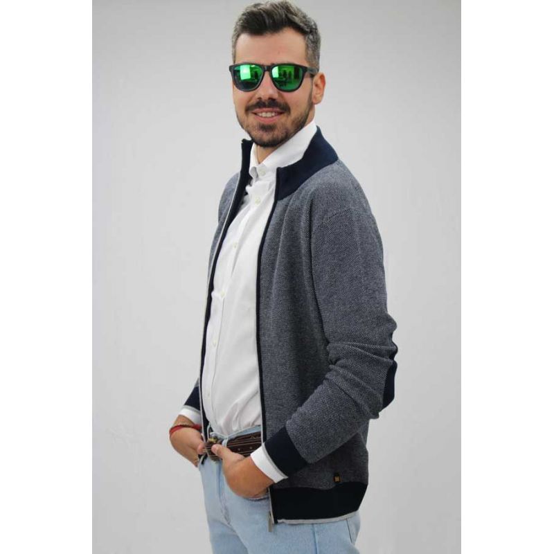 Jersey cremallera codera marino Jersey cremallera codera marino