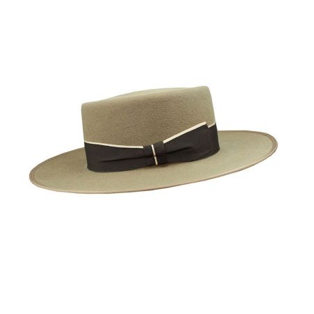 Sombrero garrocha nutria cinta negra