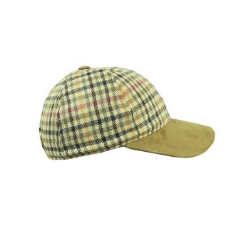 Gorra strike cuadros verdes