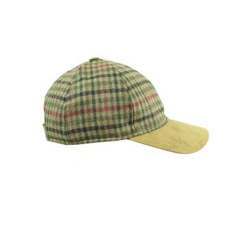 Gorra strike cuadro verde
