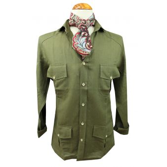Camisa cubana kaki