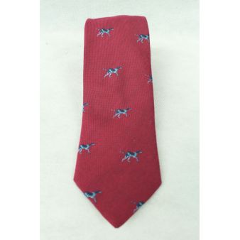 Corbata lana perro burdeos