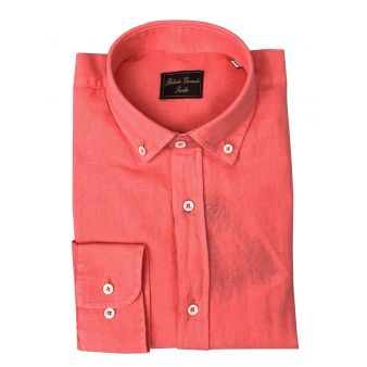Camisa botón coral