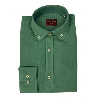 Camisa botón verde