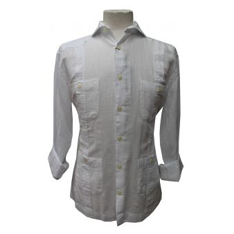 Camisa cubana blanca