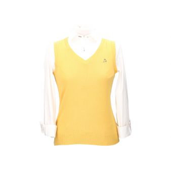 Jersey sin mangas mostaza