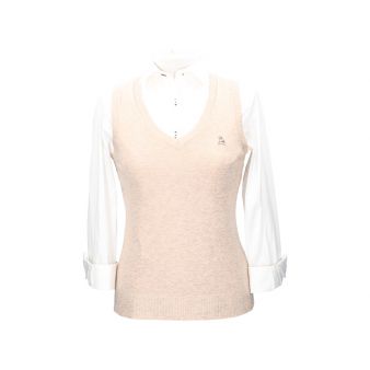Jersey sin mangas beige