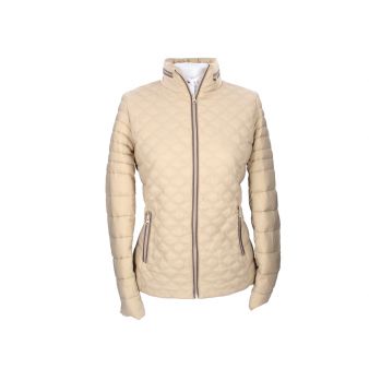 Parka acolchada camel...