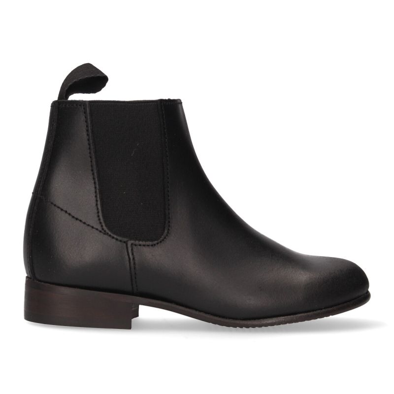 Short boy's black elastic boot Valverde del Camino